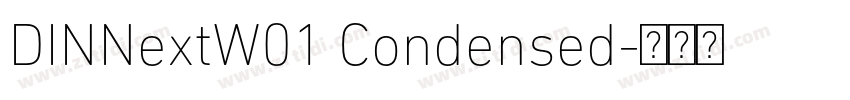 DINNextW01 Condensed字体转换